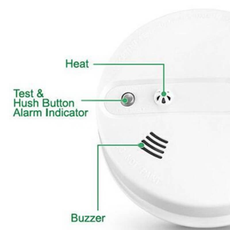 Factory price wholesale smart alarm optical gsm multi sensor standalone combination nest smoke heat leak detector with buzzer