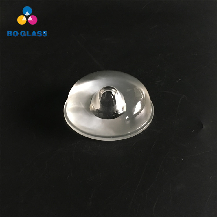 Customized cob led glass lens borosilicate glass lens