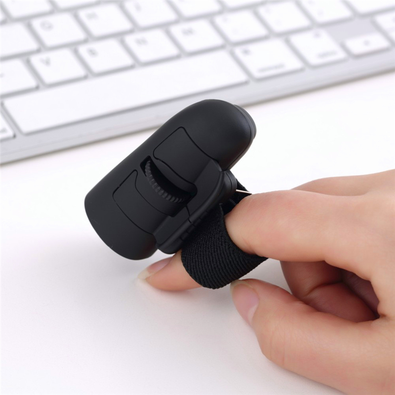 Convenient Min 2.4Hz USB Wireless Finger Rings Optical Mouse for Desktop Laptop PC