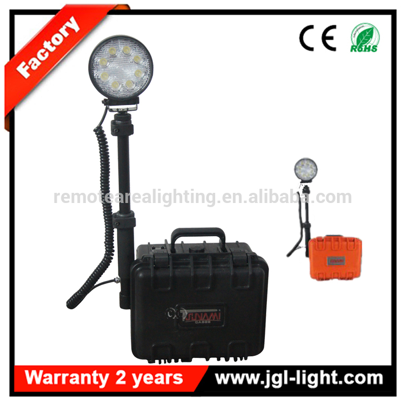 12v high power searchlight handle led work light Remote outdoor LED mining flood light Portable 12v battery operated spotlight