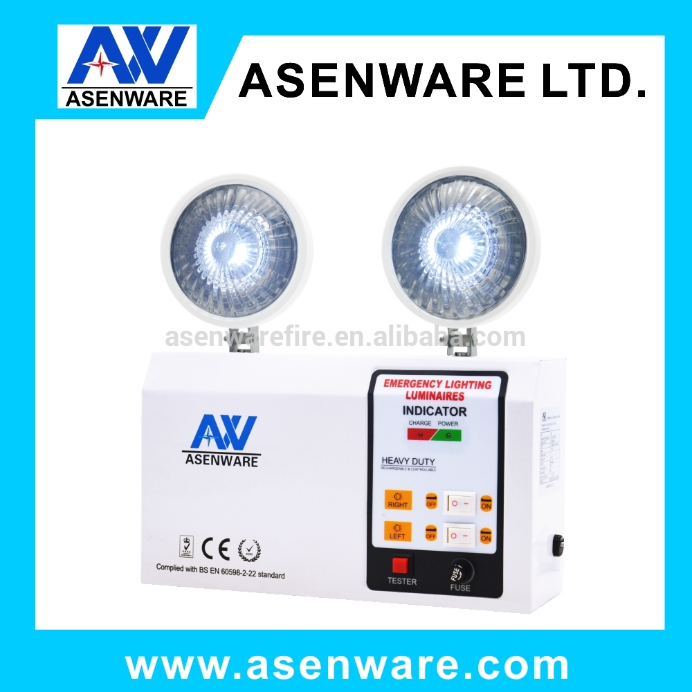 Asenware new type 12 pcs led lamps twin spot rechargeable industrial led emergency light