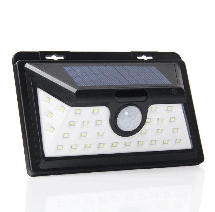 Outdoor waterproof mini 34 led solar power motion sensor wall garden room camping light