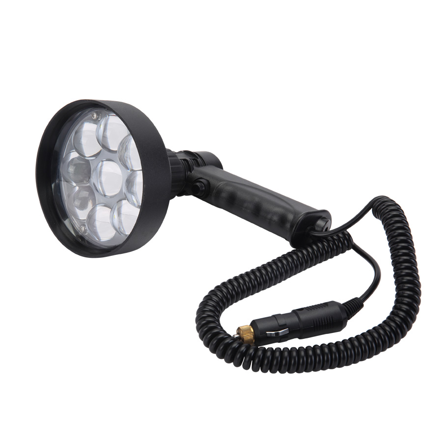 27w led handheld spotlight,heavy duty spotlight, rechargeable hunting spotlight