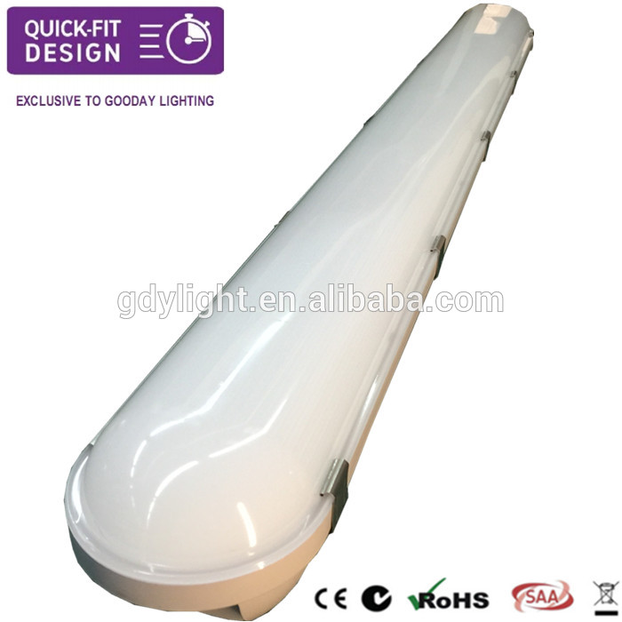 40w linear led batten light easy installation and saving cost in carparking with motion sensor and 3 hours emergency