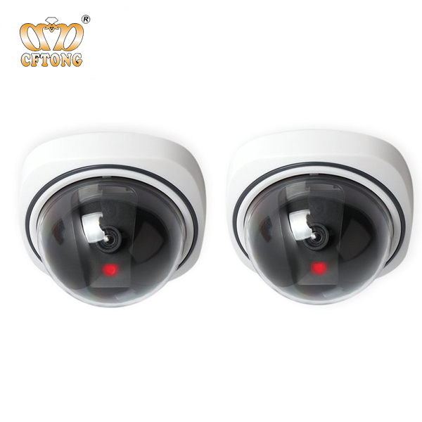 2-Pack Indoor Simutated Dome Dummy CCTV Camera