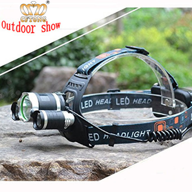 Multifunctional Rechargeable Headlamp Super Bright Powerful Bicycle Head Lamp Camping Carving Led Headlight