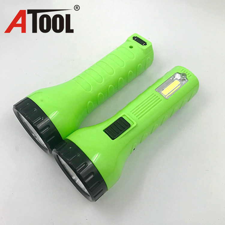 New design plastic emergency flashlight led rechargeable torch