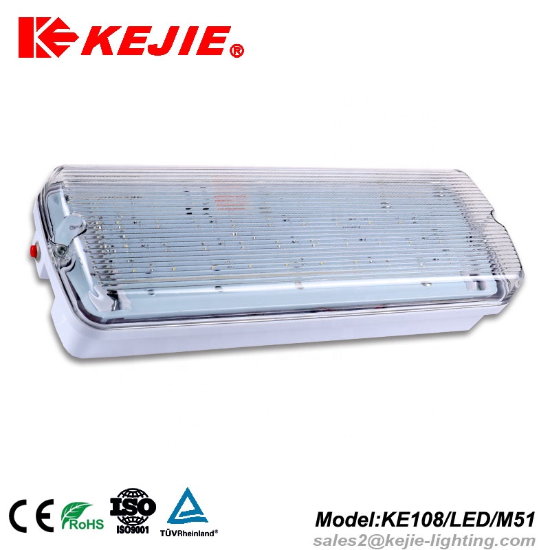 Kejie IP65 exit sign led emergency light with 30 pcs SMD2835 LED