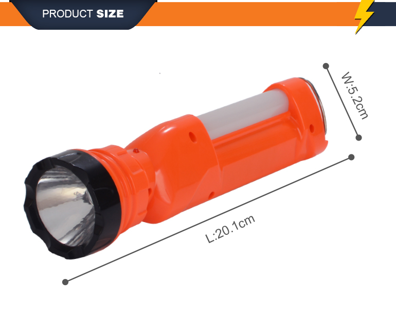 Factory Directly Sale Solar LED Flashlight Hand Crank Solar Torch