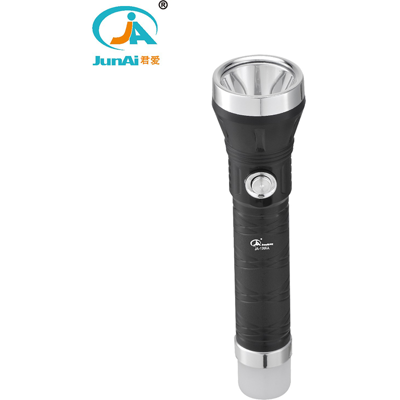 popular led torch rechargeable flashlight with lithium battery torch JA-1966A