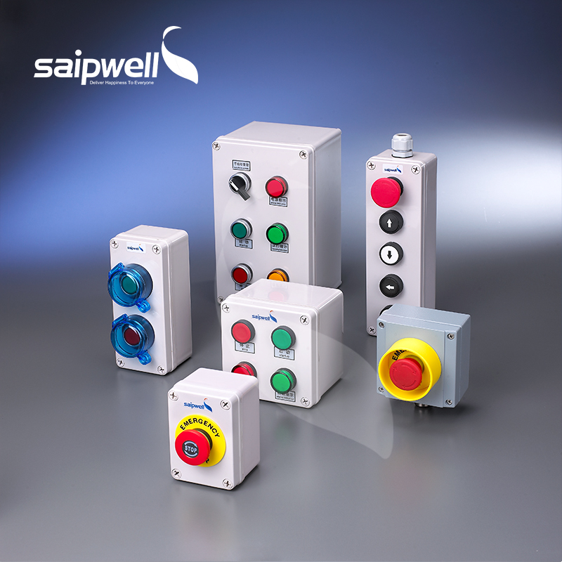 SAIPWELL J Metal Die Casting Aluminum Watertight One Way Switch Cabinet