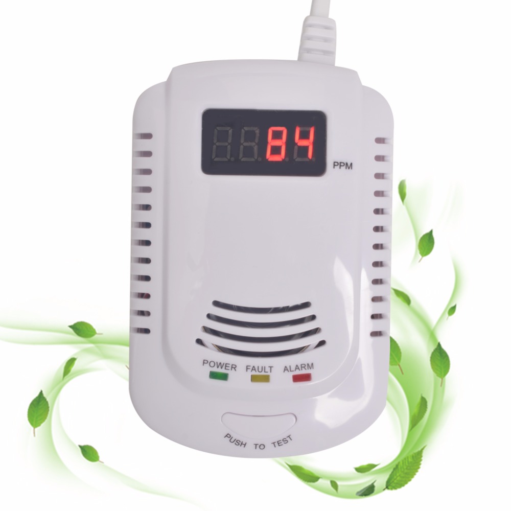 Intelligent Voice Alarm Combustible Gas Detector LPC Coal Gas Leak Analyzer Accurate Detection 90-220V