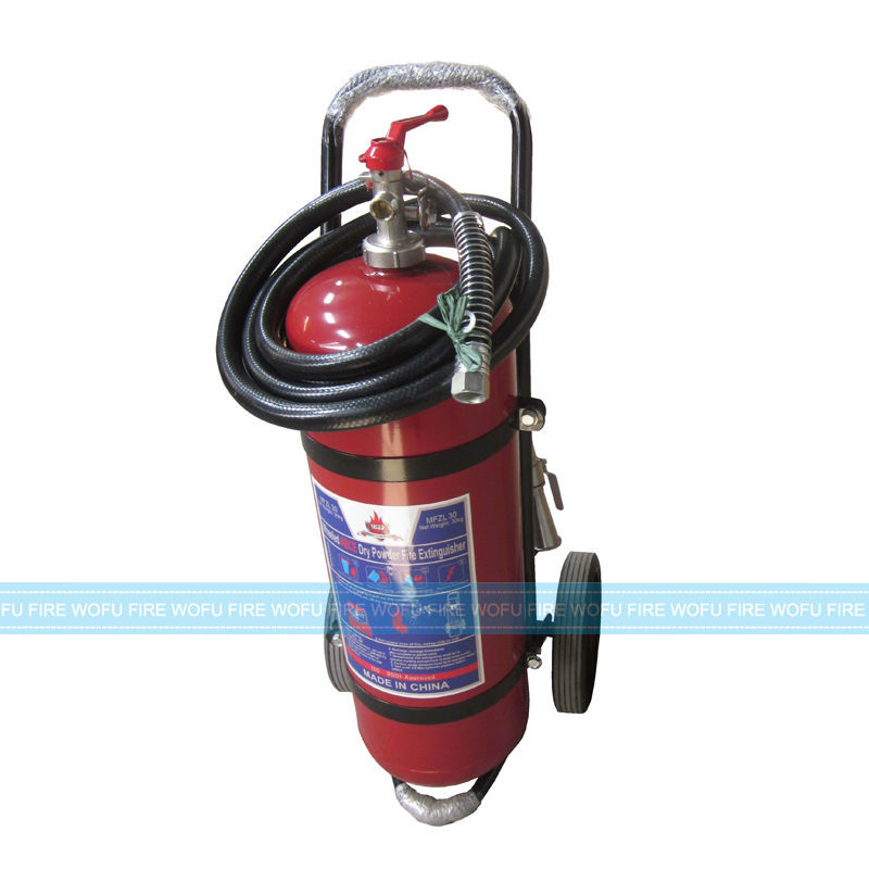 Stored pressure 25KG ABC DCP trolley fire extinguisher