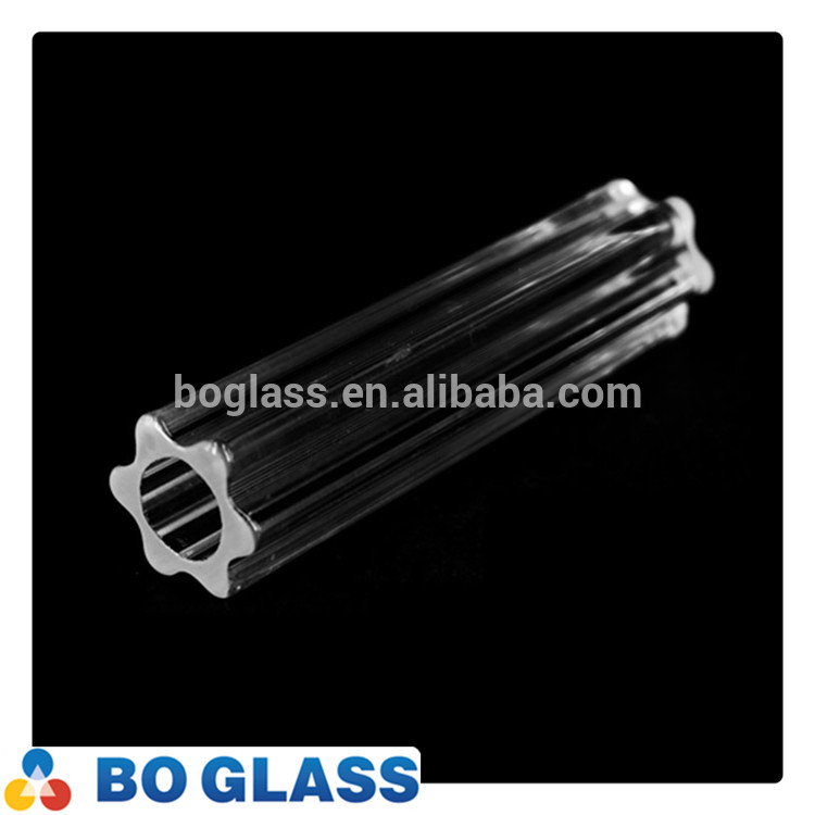 Ribbed Glass Ceiling Lamp Part or Chandelier Part For Indoor Lighting