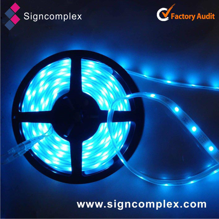 Decorative colorful 3528SMD IP65 Waterproof RGB flexible LED strip