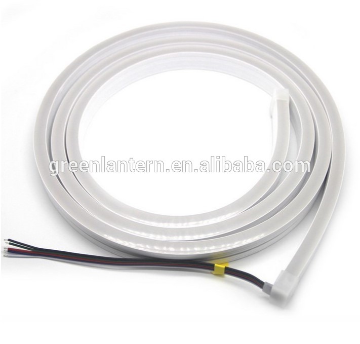 LED Flexible Strip Light 24V 12V SMD 5050 RGB+White LED Neon flex led tube 60led IP68 Waterproof rope string lamp