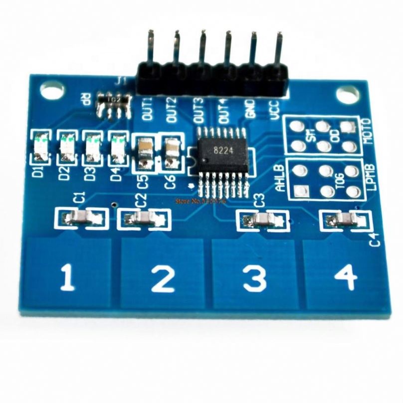 TTP224 4-way Switch Touch Sensor Capacitive Touch Sensor Module