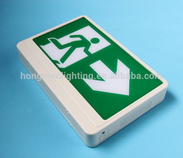 hongmao good quality 120V 240V 277V double heads emergency exit sign