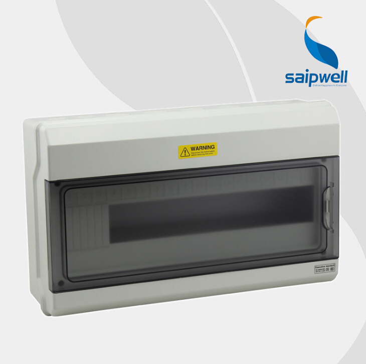 SAIP/SAIPWELL New Products 230*381*110mm 18P Transparent Showerproof Plastic Distribution Box