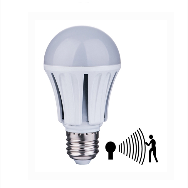 3W 5W 7W ABS indoor microwave sensor led bulb light with motion sensor(PS-PLB01RS-3W)