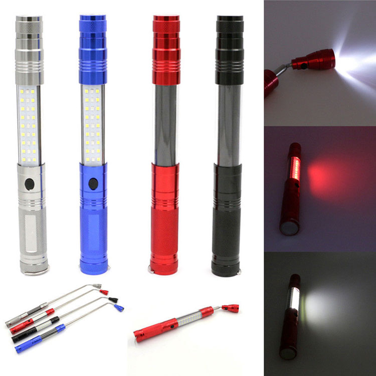 27LEDs Pick Up Tools LED Flashlight Red Emergency Lamp Magnet Water Proof LED Flashlights Torches