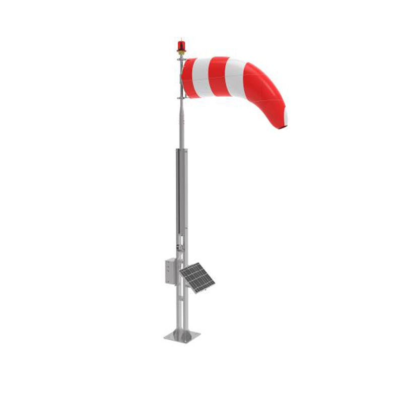 Wind Cone Wind Indicator Helipad Windsock with Obstruction Light