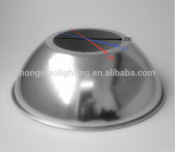 19inch 470mm 90degree ufo high bay light aluminum reflector