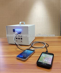 Portable solar energy system for home use DC fan and lighting