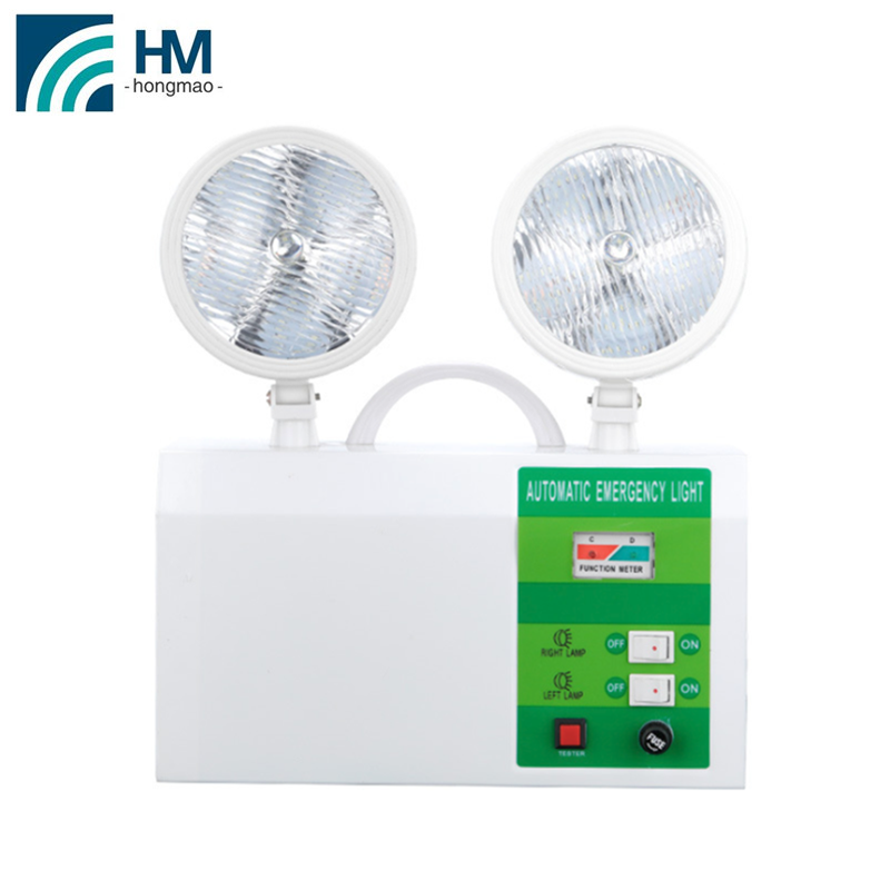 Steel body Rechargeable White LED Twinspot Emergency Light