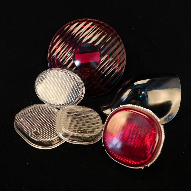 Customized Pressed Colored Glass Auto Lighting Car Headlight Lens Cover