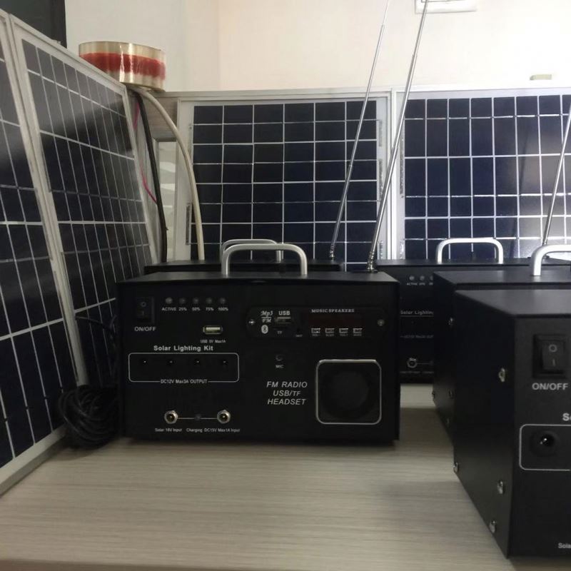 Shenzhen felicity 10W Solar Energy home Systems with solar panel solar power system