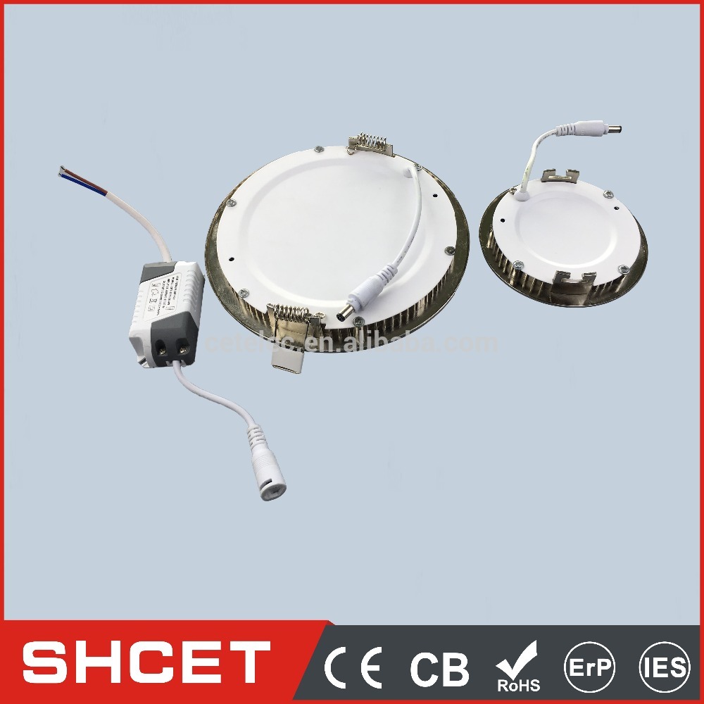 CET-127N waterproof led recessed panel light 9W with satin body