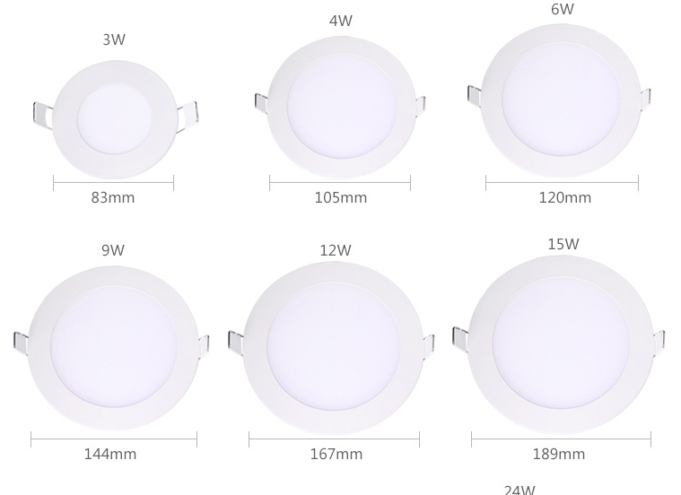 ready to ship led panel lights round and square shape panel lights led