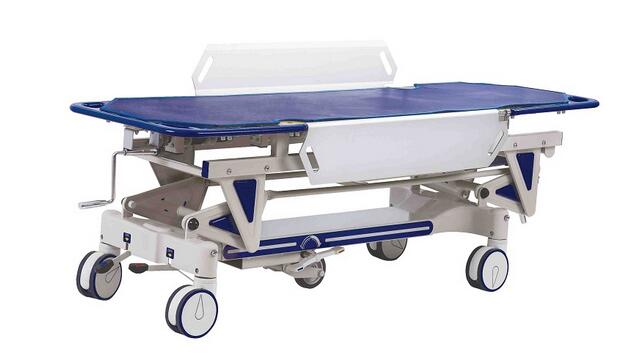 ADEF MES-2 Hospital Transfer Trolley Equipment, Manual Medical Emergency Cart