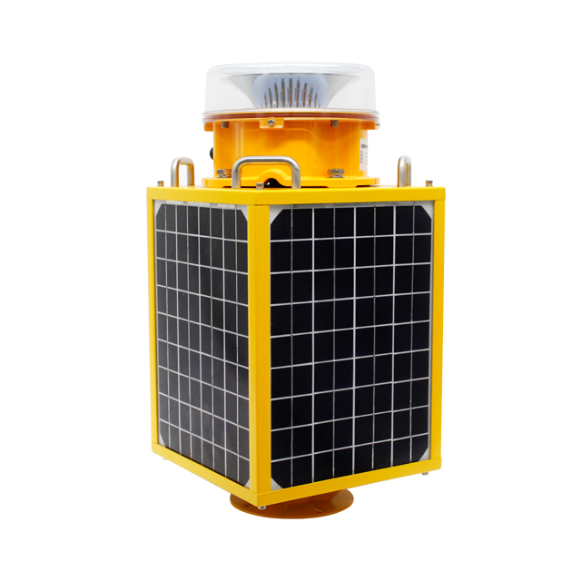 Solar powered Medium-Intensity Type B aviation obstruction Light LED GPS Aircraft Warning Lights