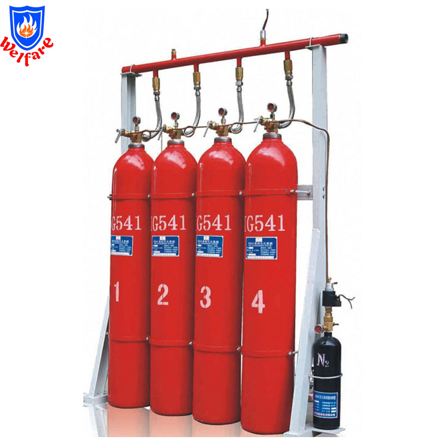 Mixed gas fire suppression system accessories IG541 inergen gas system