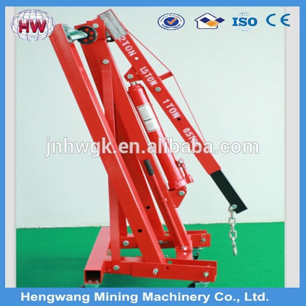 1 ton small hydraulic lifting fold arm truck crane