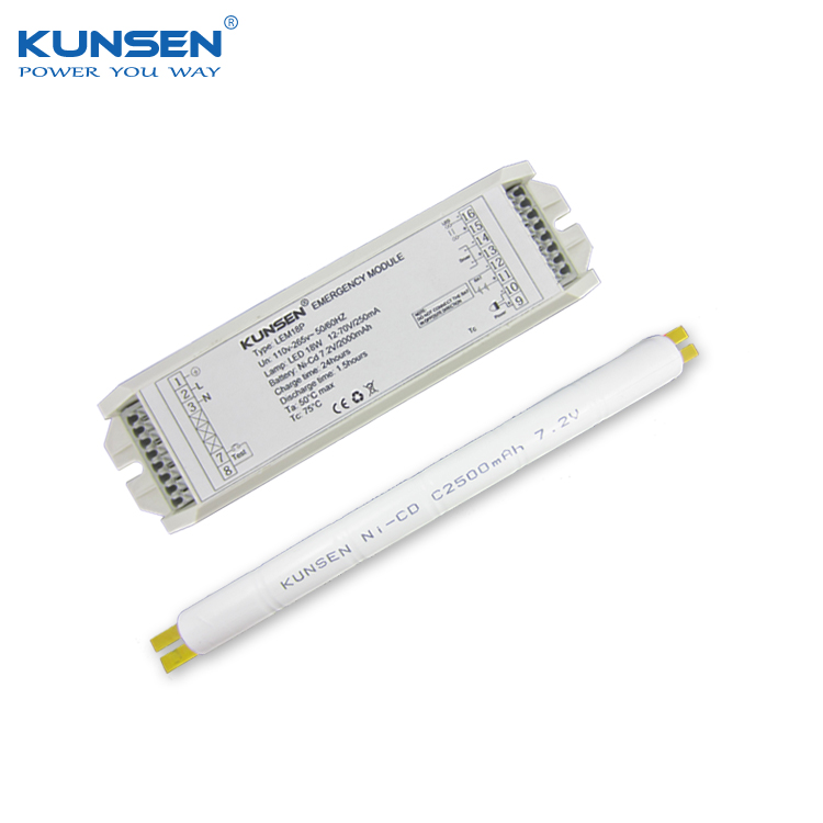 Non maintained or maintained emergency light kit for LED panel