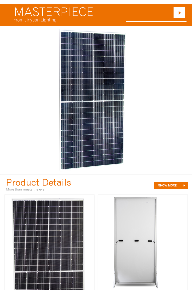 370w 360w 350w monocrystalline panel solar cell module from china