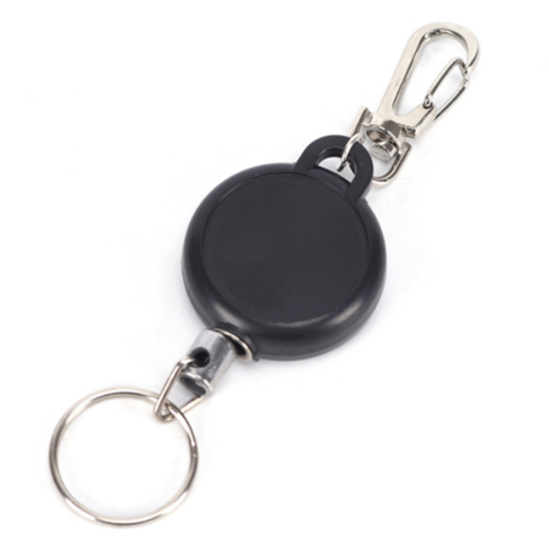 2018 Retractable Badge Reel Recoil Yoyo Keychain Pass ID Card Holder Key Ring