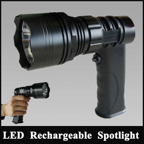 rechargeable hunting equipment Cree T6 LED handheld hunting camping searching spotlight,fire fighting emergency light