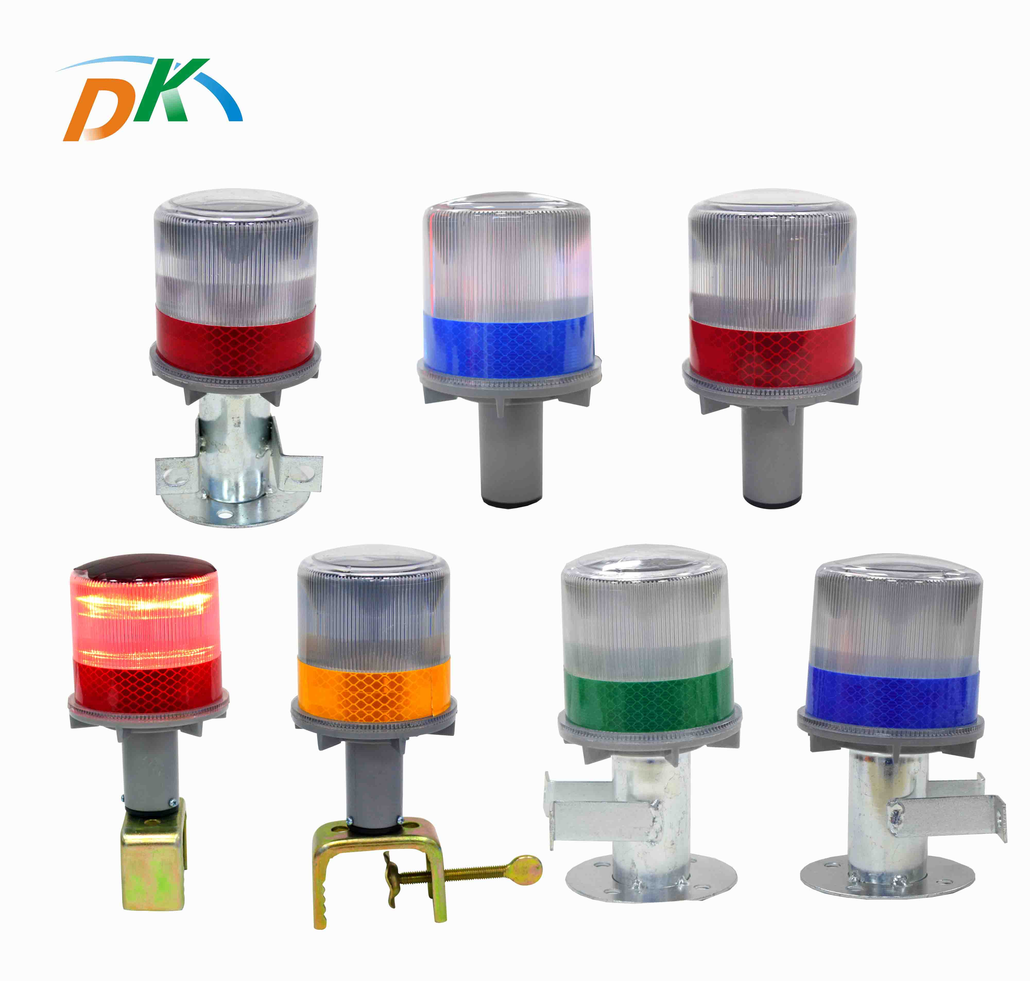 DK LED Waterproof Solar  LED Strobe Safety Road Hazard Cone Warning Lights