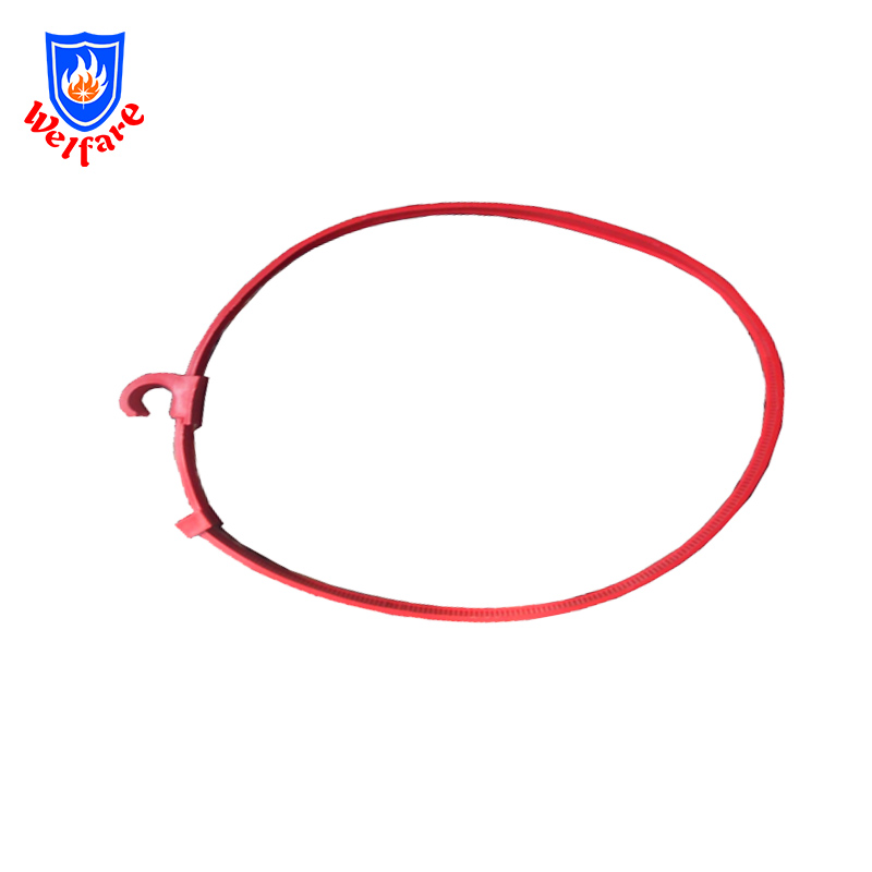 Plastic belt for fire extinguisher cylinder