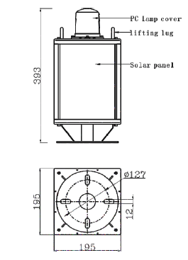 DC6V solar power obstruction lights l810 low intensity obstruction light