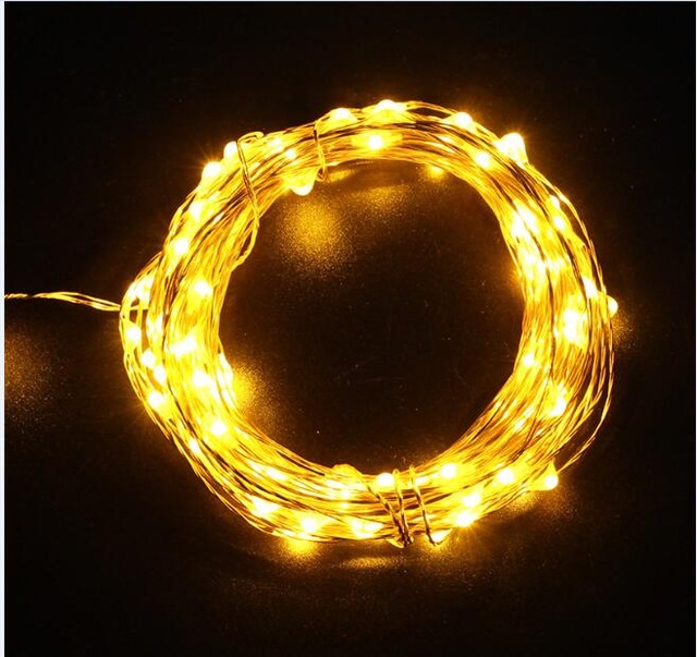 starry Christmas Fairy 10m/20m/30m/50m Copper Wire Warm White Newest Remote Control LED String Lights with AC Adapter