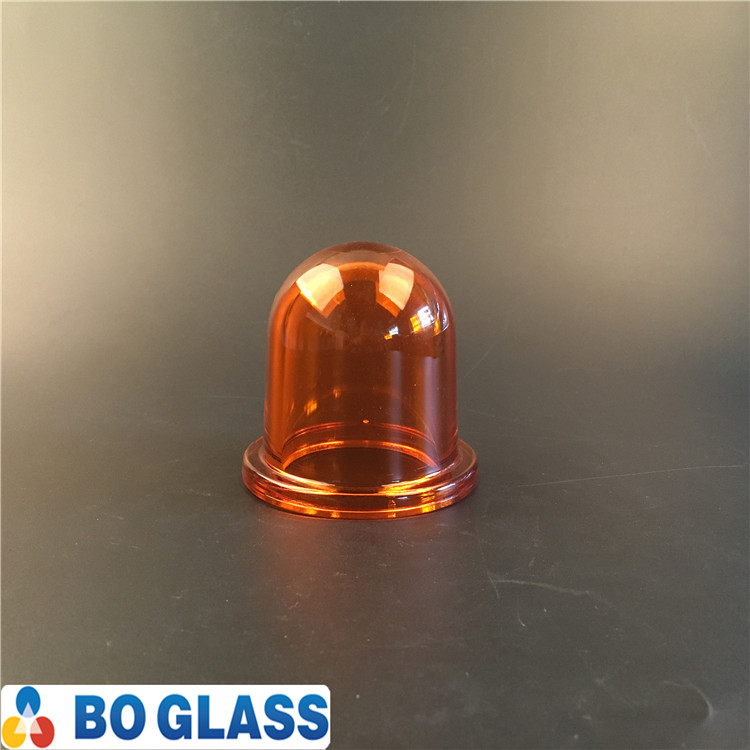 amber explosion-proof glass dome dome cover glass for lighting