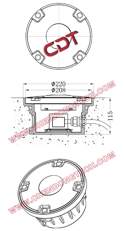 Good quality ip68 high ingress protection white emitting color heliport light