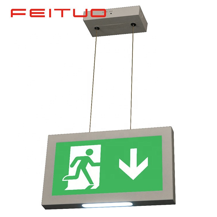 China price professional illuminated fire safety exit signs