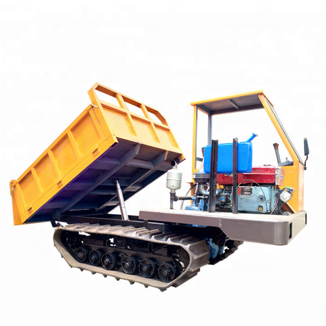Hydraulic crawler mini dumper with 500kg crawler dumper load weight