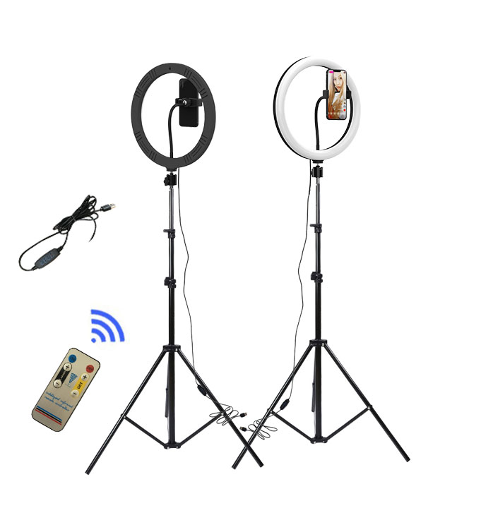 with remote 12 Inch Ring light Photography Ring Lamp LED for living and makeup